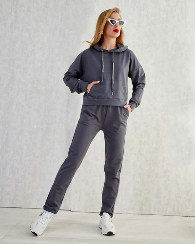 Royalfashion Ensemble de sweatshirt en coton pour femme