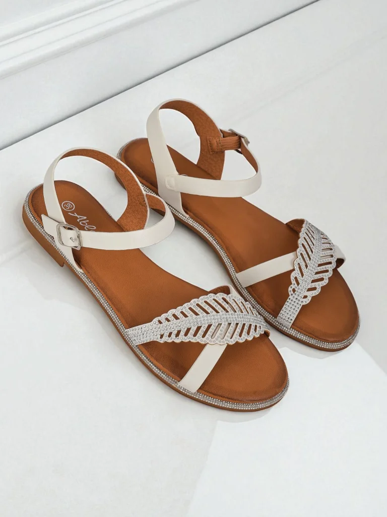 Royalfashion Sandales plates pour femmes Willow Grace