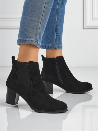 Bottines pour femmes en éco-daim à talons Velvet Trace