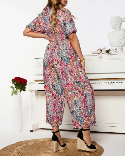 Combinaison à motifs pour femme en rose - Vêtements