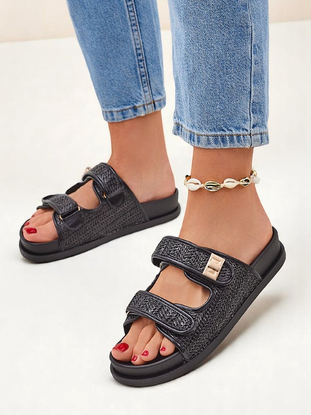 Mules Femme Royalfashion avec Design Tressé Delibeli