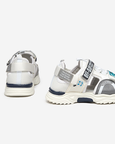 Sandales enfant velcro blanc Wukapi - Chaussures
