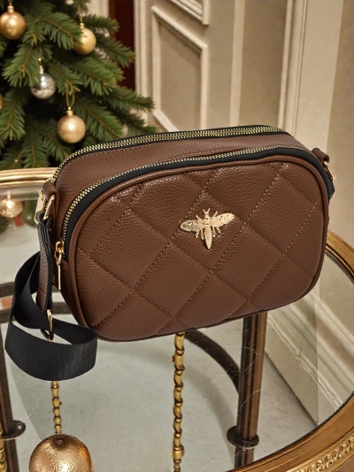 Petit sac à main matelassé pour femmes en cuir écologique Connere