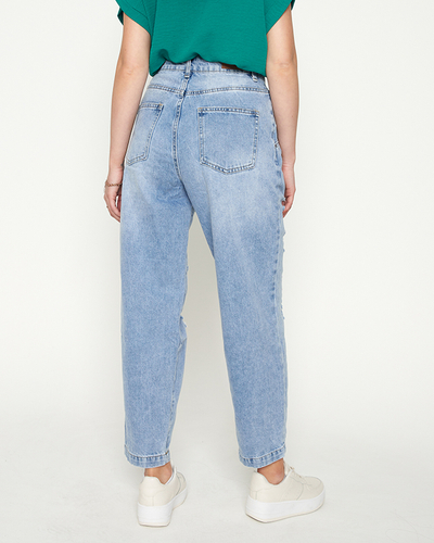 Jean déchiré bleu clair pour femme - Vêtements