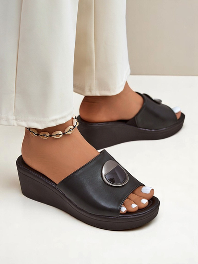 Royalfashion Sandales compensées pour femmes Elira