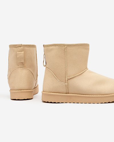 Royalfashion Bottes a'la neige pour femme en beige Regodo