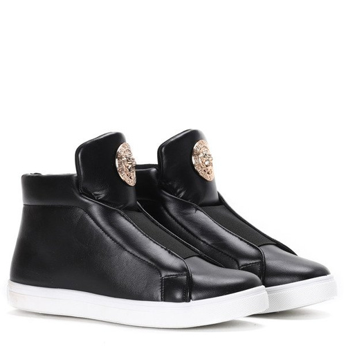 Czarne, sportowe sneakersy Lion- Obuwie
