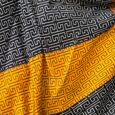 Echarpe femme jaune à motifs - Accessoires