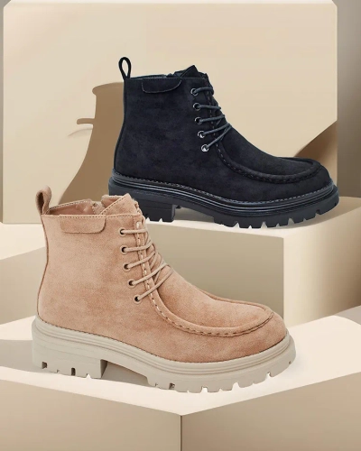 Bottines à lacets pour femmes Royalfashion Rullose