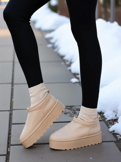 Royalfashion Bottes courtes pour femmes a'la bottes de neige Ozozi