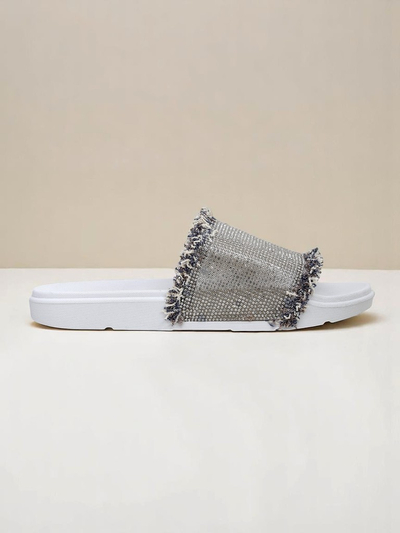 Royalfashion Sandales plates pour femmes SparkleWalk