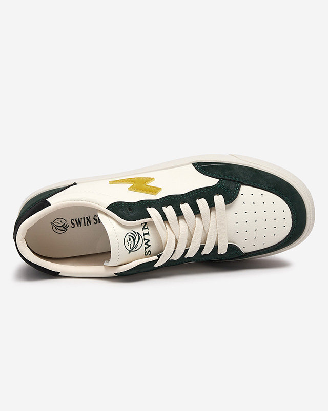 OUTLET Baskets de sport blanches et vertes pour femmes Rozzuci- Footwear