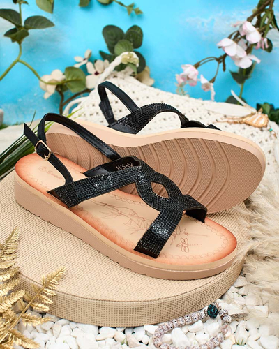 Royalfashion Sandales Elova Zirconia pour femme