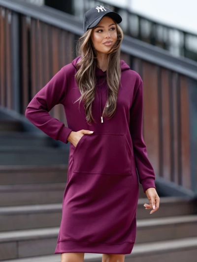 Royalfashion Robe sweat en viscose avec capuche