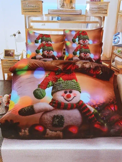 Ensemble de literie Noël Royalfashion 160x200 complet 3 PARTIES