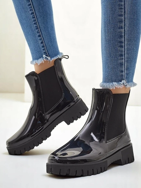 Royalfashion Bottes en caoutchouc laquées pour femmes EriEri