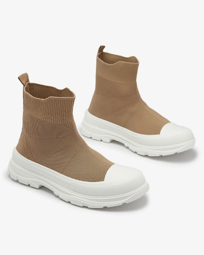 Chaussures de sport hautes a'la marron clair pour femmes Vertiks - Footwear