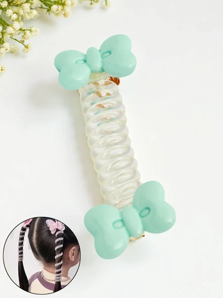 Royalfashion Élastique à cheveux en spirale avec nœud Bow Twist