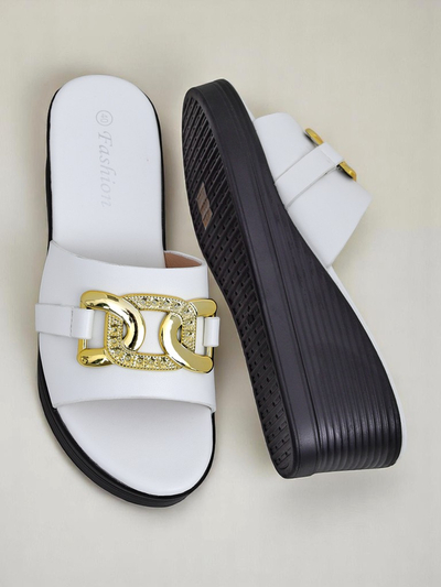 Sandales compensées pour femmes Royalfashion Nolia