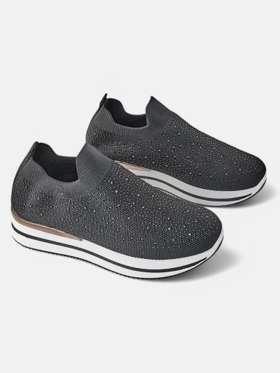 Chaussures de sport en tissu slip-on pour femmes Royalfashion Terrifa