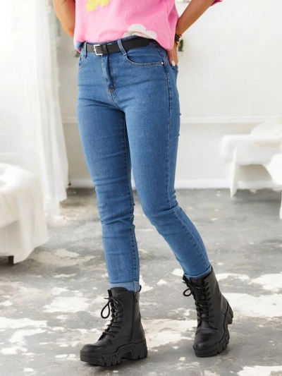 Jeans en coton pour femmes tapered Royalfashion