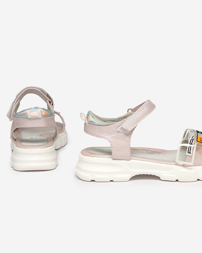 Sandales brillantes rose clair pour filles Lorij - Footwear