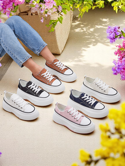 Royalfashion Baskets à plateforme pour femmes Beemes