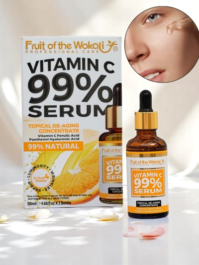 Fruit of the Wokali - Sérum anti-âge pour le visage avec vitamine C