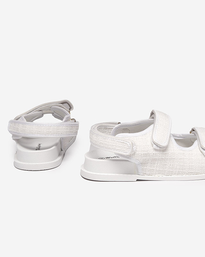 Sandales blanches en tissu pour femme Desotty - Footwear