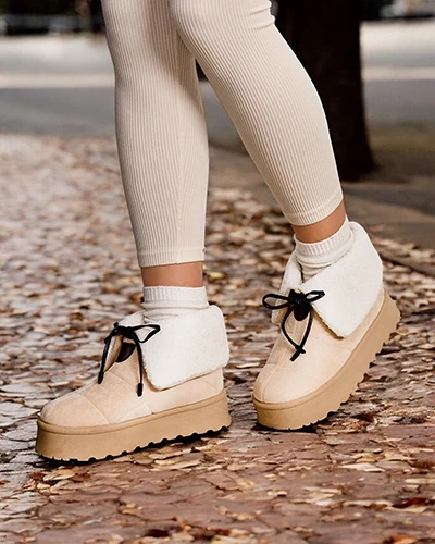 Bottes de neige à lacets pour femme Royalfashion Wdeno