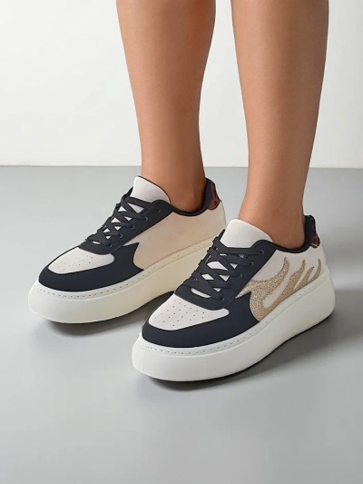 Royalfashion Baskets à plateforme pour femmes Sisnes