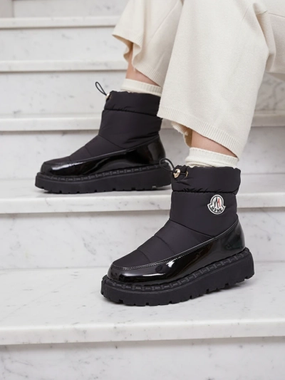 Royalfashion Bottes de neige à enfiler pour femme de couleur noire Ireda