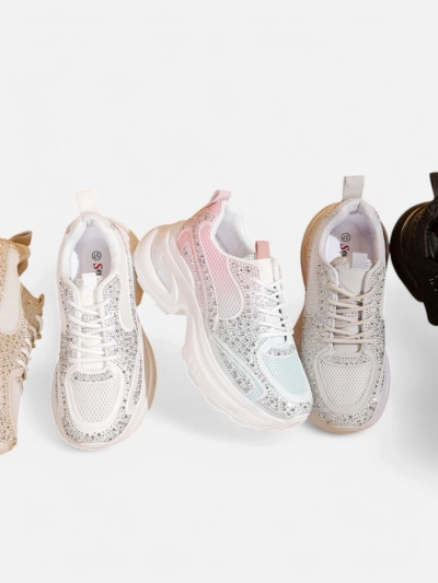 Baskets sportives Royalfashion pour femmes avec strass Bloss