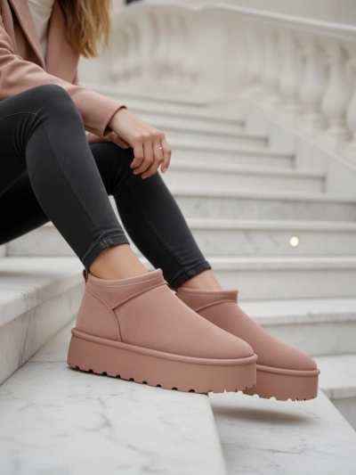 Royalfashion Bottes courtes pour femmes a'la bottes de neige Ozozi