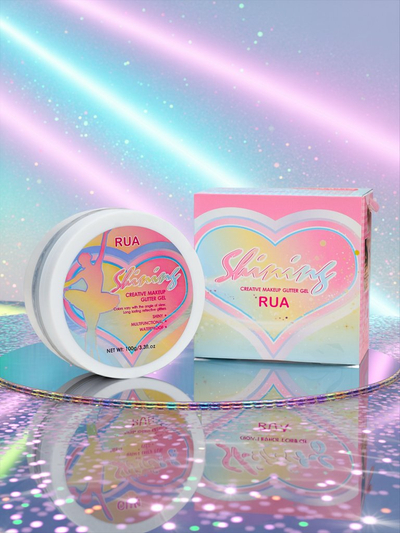 Gel pailleté pour la décoration du visage couleur argent