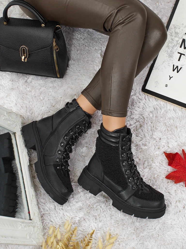 Bottines worker pour femmes avec fourrure Ardella