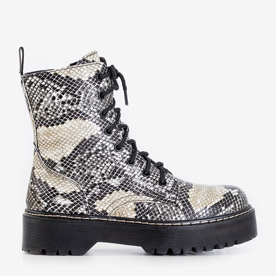 Escarpins femme en peau de serpent Chic Glam - Chaussures