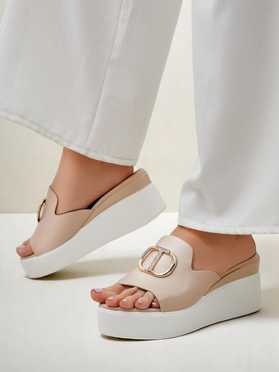 Royalfashion sandales compensées pour femmes Daffin