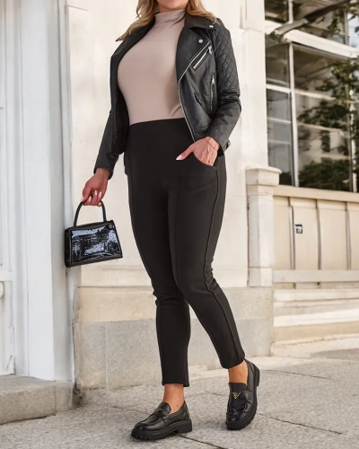 Royalfashion Pantalon tregging chaud pour femme PLUS SIZE
