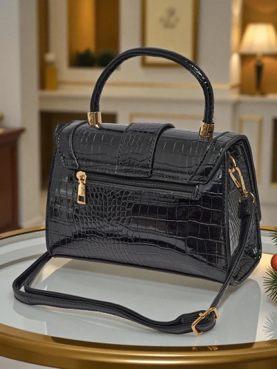 Petit sac à main verni pour femme en cuir écologique Lunaya