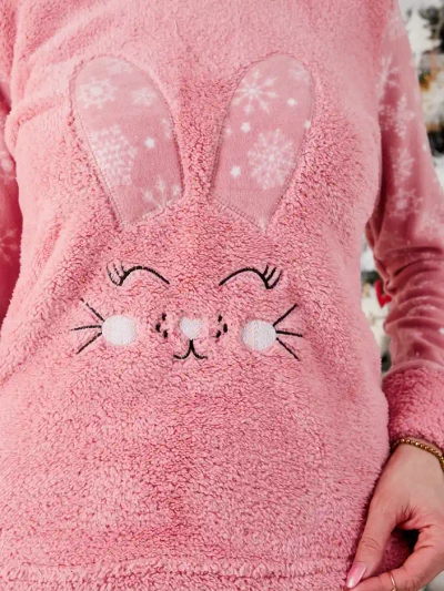 Pyjama Royalfashion pour femmes avec un bunny, en polaire-like