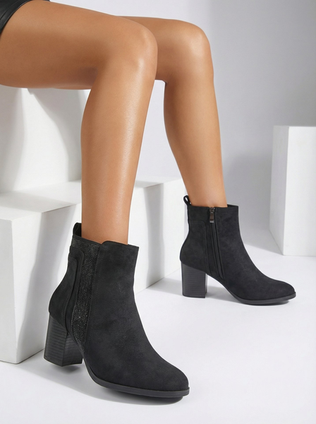 Bottines de cheville pour femmes à talon Royalfashion Venotto