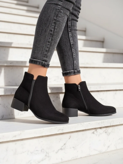 Bottines Amicus Nero Elegante pour l'Automne et l'Hiver