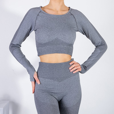 Ensemble de sport 2 pièces gris rose - Vêtements