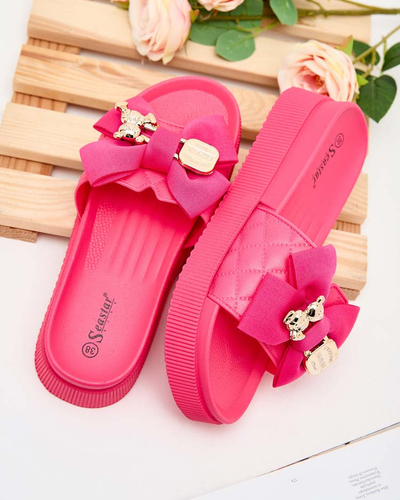 Royalfashion Tongs Lemini Bow pour femme