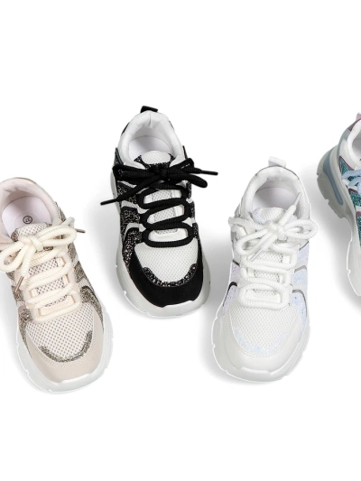 Royalfashion Baskets Sportives à Plateforme pour Femmes Angello