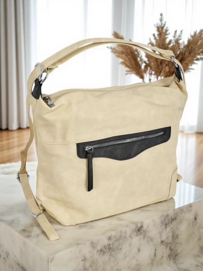 Royalfashion Grand sac à main shopper en cuir écologique Elara Monroe