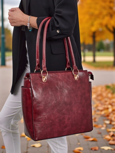 Sac à main shopper pour femmes en cuir écologique Twilight Vale