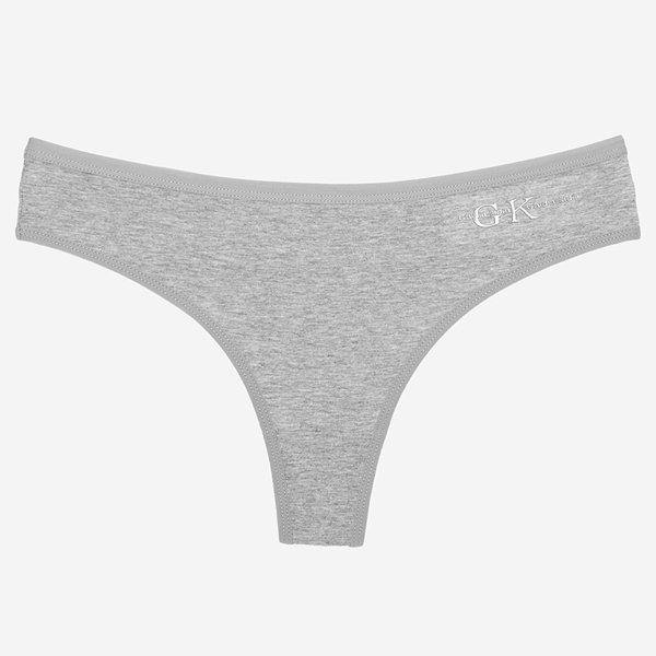 String coton femme gris - Underwear