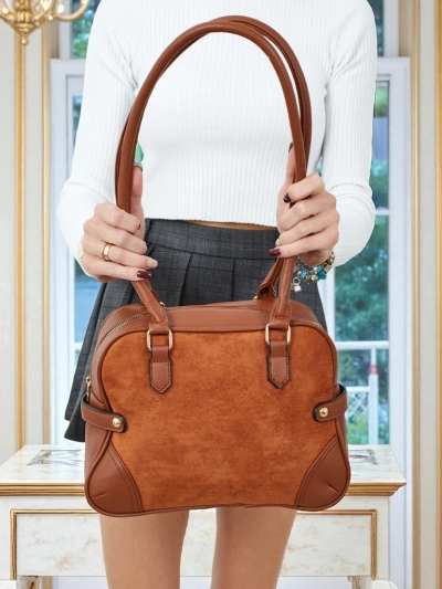 Sac à main shopper pour femme en cuir écologique Erelle